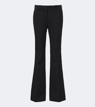 Balmain Virgin wool wide-leg pants