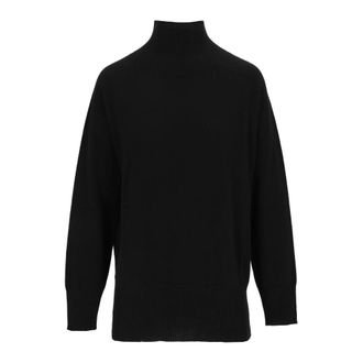 KANGRA Dolcevita raglan met splitten - Dames - Coltruien - Zwart - L - Truien & Vesten
