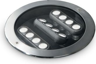 Ideal Lux Led Exterior Empotrable Para Suelo Y Tarima Exterior Acero Ip67, 3000k