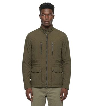 Woolrich Olive Mock Collar Jacket