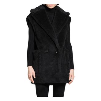 Max Mara Vests, female, Black, Size: XS Cappotto