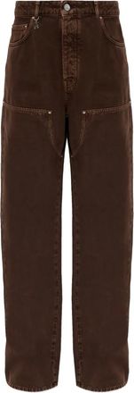 Amiri Jeans con logo - Marrone