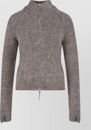 Roa crewneck jacket high collar long sleeves