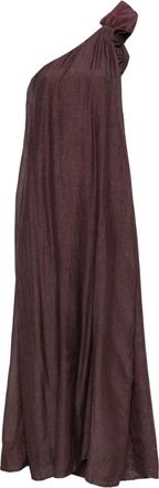 Mes Demoiselles... rose-embellished one-shoulder dress - Purple