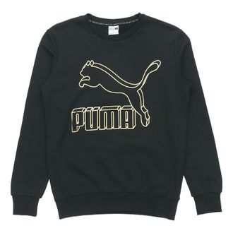 Puma Classics logo Sweater Black Yellow 595892-56