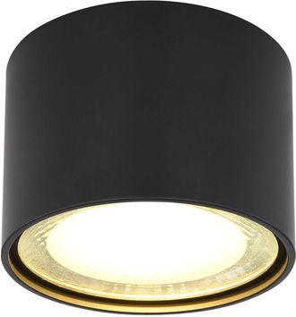 Globo Lighting Plafón - Serena - negro - metal - ø 11cm - led - 12007B - Globo