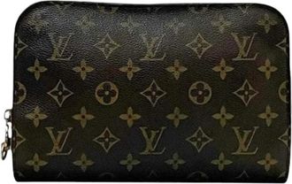 Louis Vuitton Vintage, unisex, Bruin, ONE Size, Tweedehands Canvas Louis Vuitton tassen