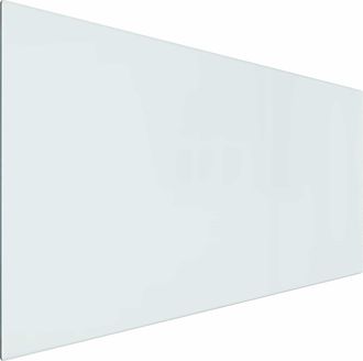 vidaXL Placa De Vidrio Para Chimenea Transparente 100 X 50 Cm Cristal Vidaxl