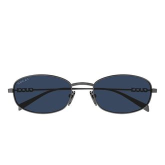 Gucci Sunglasses Gg1940 S 001 Ruthenium/Blue Men