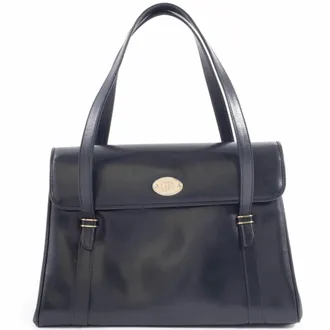 Gucci Black Leather Shoulder Bag Tote Bag (Pre-Owned)