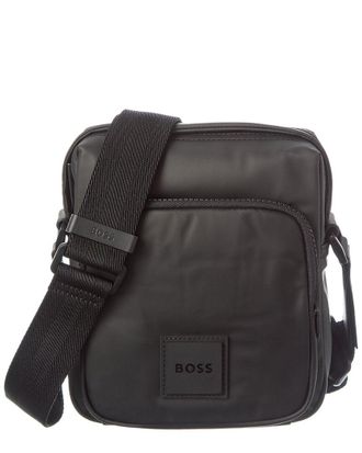 HUGO BOSS Oryo Ns Zip Canvas Crossbody