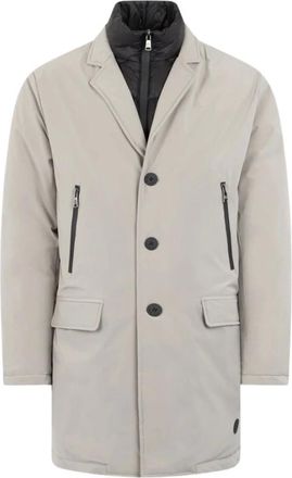 Roberto Cavalli Heren, Jassen, Grijs, Maat: 2XL Leer