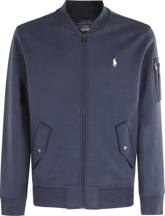 Polo Ralph Lauren Navy Blauwe Bomberjack met Logo - Heren - Bomber jackets - Blauw - 2XL - Jassen