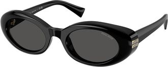 Miu Miu MUB09SF Asian Fit 16K08Z Womens Sunglasses Black Size 52