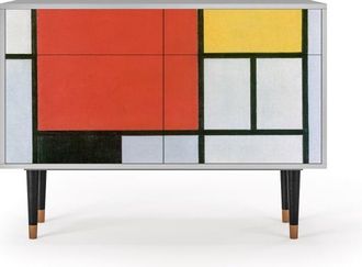 StoryZ Aparador multicolores 2 cajones y 2 puertas L 115 cm