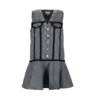 Ganni Donna, Abiti, Grigio, S, new