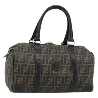 Fendi Pre-owned Vintage Zucca Canvas Hand Bag - Dames - Vintage Handtas - Bruin - ONE Size - Leer - Vintage