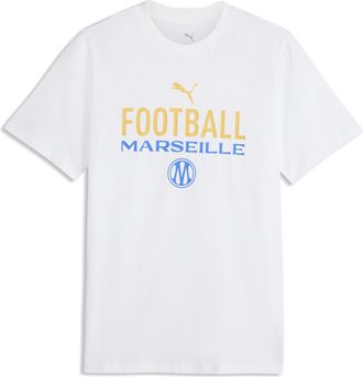 Puma T-shirt ftblCulture dellOlympique de Marseille da uomo, Accessori, Bianco, 3XL