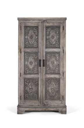 Giner&Colomer Armario en madera maciza de mango macizo con amplio espacio