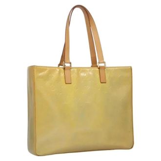 Louis Vuitton Tweedehands leren Louis Vuitton tassen - Dames - Pre-owned - Geel - Maat: ONE Size Leer