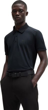 HUGO BOSS Mens Regular Fit Paddy Polo Shirt in Dark Blue - Size 2XL