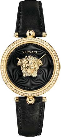 Versace Horloges - Dames - Horloges - Zwart - ONE Size - Leer - Accessoires