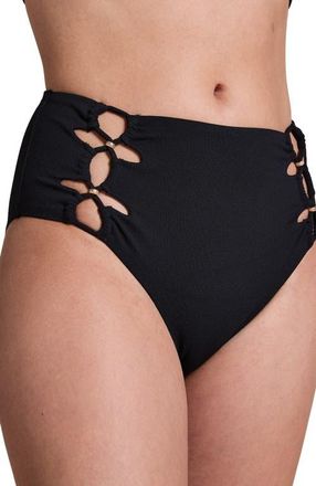 Hunkem&ouml;ller Holbox Rio Bikini Bottoms in Black at Nordstrom, Size X-Small