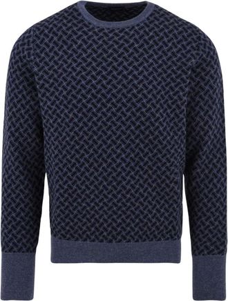 Drumohr Biscottino Sweater - - Knitwear - Uomo - Blu - L