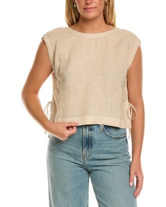 Velvet Velvet By Graham & Spencer Tavia Sleeveless Woven Linen Top