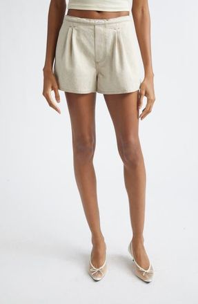 Jacquemus De-N&icirc;mes Amelo Cotton & Hemp Shorts in Light Beige at Nordstrom, Size 10 Us