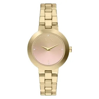 A|X Armani Exchange Quartz Pink Dial Ladies Watch AX5182