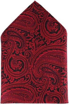 Trafalgar Store Sobee Paisley Silk Pocket Square in Red at Nordstrom