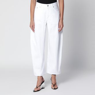 Alaia Pantaloni Rodeo bianchi in denim