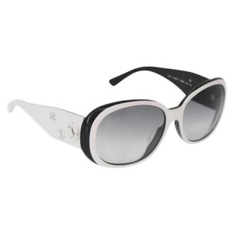 Chanel Pre-owned Accessories, female, White, Size: ONE SIZE Pre-owned Plastic Sunglasses