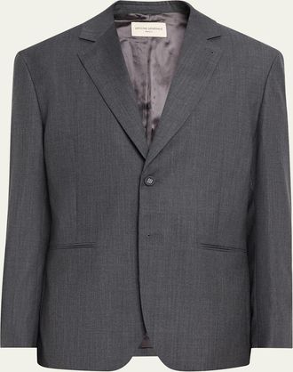Officine G&eacute;n&eacute;rale Mens Melvyn Wool-Blend Sport Coat