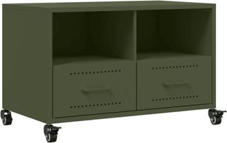 vidaXL Tv Cabinet Olive Green 68x39x43.5 cm Steel Vidaxl
