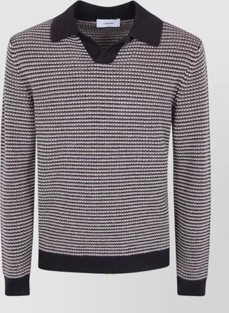 Lardini wool cashmere polo sweater