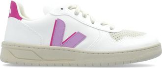 Veja White V-10 CWL Textile Low-Top Sneakers