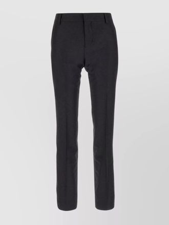 Ami virgin wool pleated tailored trousers