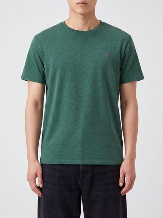 Polo Ralph Lauren Slim Fit Cotton T-shirt with Embroidered Logo and Crew Neck