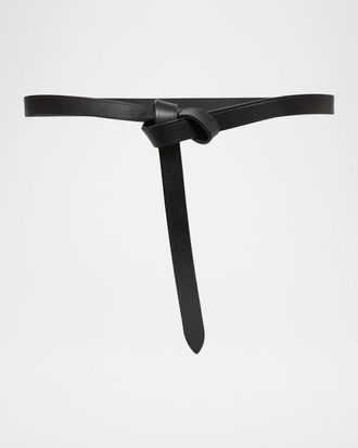 Isabel Marant Kirka Leather Pull-Through Belt
