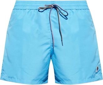 Paul Smith Costume da bagno con logo zebra - Blu