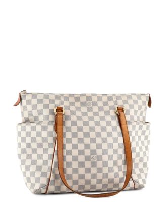Louis Vuitton Borsa tote a mano Totally Damier MM - Bianco