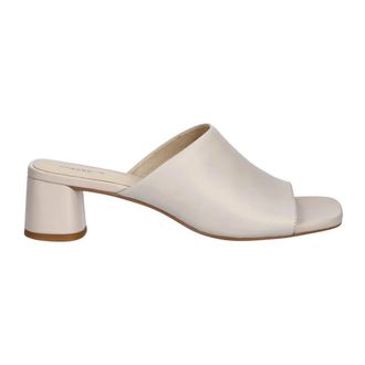 Vagabond Piper Heeled Mule - Dames - Muiltjes - Beige - 41 EU - Leer - Schoenen