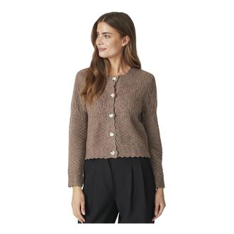 Co'Couture Cardigans - female - CoCouture - Cardigans - Brown - M - Knitwear