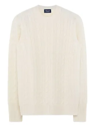 Drumohr Off White Wool Sweater