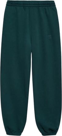 Anine Bing Broeken, Dames, Groen, M, Omlijste Monogram Jogger Broek