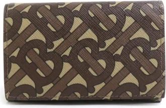Burberry Pre-owned Vintage Canvas Portemonnee - unisex - Vintage Accessoires - Bruin - ONE Size - Vintage