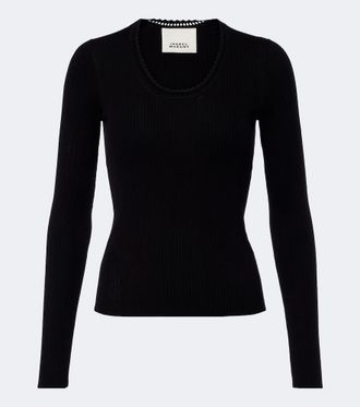 Isabel Marant Pullover Selenie in seta e cotone a coste