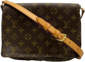 Louis Vuitton Pre-owned Vintage Monogram Schoudertas - Dames - Vintage Schoudertas - Bruin - ONE Size - Leer - Vintage